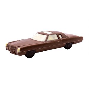 Image of Chocolate Classic Cadillac Eldorado, perfect for car enthusiasts and chocolate lovers