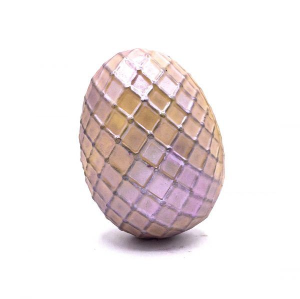 candy egg painted like a faberge egg