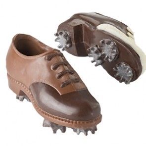 golf shoes made out of chocolate