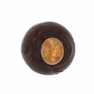 espresso flavored chocolate truffle topped with an espresso bean