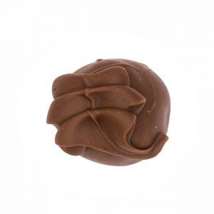 milk chocolate truffle with peanut butter interior