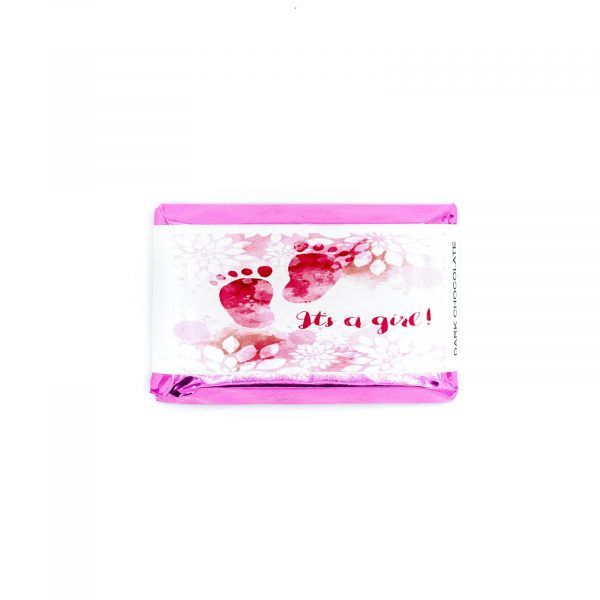 Image of It's A Girl - Chocolate Bar, perfect for celebrating new arrivals