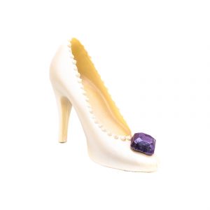 Image of Large White Chocolate High Heel, perfect for adding a touch of sophistication to any celebration